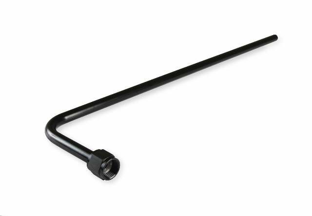 NOS 90 degree nitrous bottle blowdown tube - black -8AN blue 16161NOS