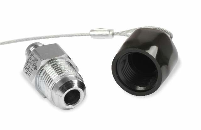 NOS BLACK racer's safety adapter - 16169BNOS -8AN 16 foot 2493