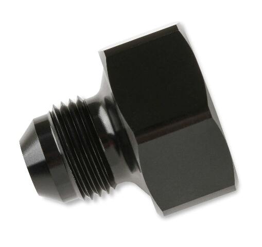 NOS black T7075 aluminum 8AN-660 bottle nut adapter -8AN 16233NOS
