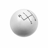 Hurst Shift Knob - White 4 Speed 3/8-16 Threads - 1630003