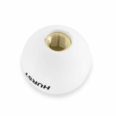 Hurst Shift Knob - White 6 Speed M16x1.50 Threads - 1630016