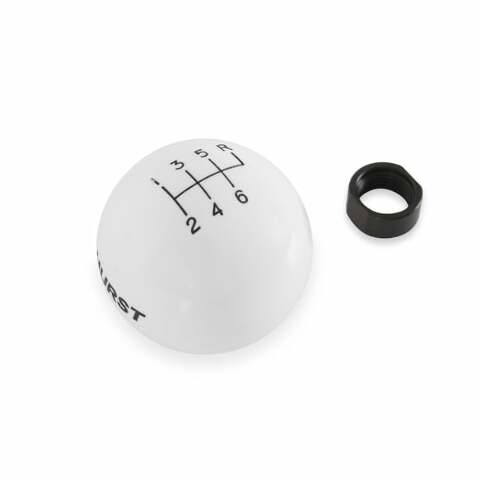 Hurst Shift Knob - White 6 Speed M16x1.50 Threads - 1630016