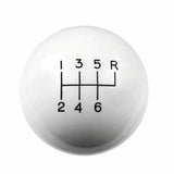 Hurst Shift Knob - White 6 Speed 9/16-18 Threads - 1630056