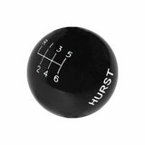 Hurst Shift Knob - Black 6-speed M12 x 1.25 Threads - 1631225
