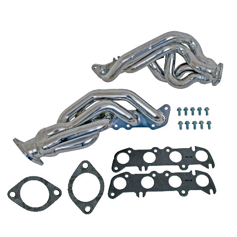 Fits 2011-2014 Mustang GT 1-3/4 Tuned Length Exhaust Headers-Silver-16320 ceramic coated polished