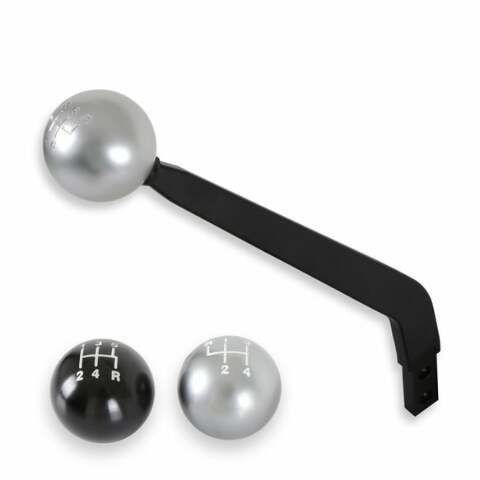 Hurst Fits Shifters W/M16X1.5 Billet Shift Knob- 5-Speed Pattern Silver-163502HST