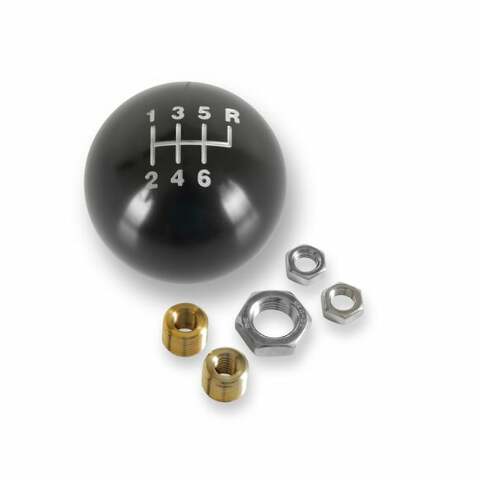 Hurst Fits Shifters W/M16X1.5 Billet Shift Knob- 6-Speed Pattern Gloss Black-163601HST