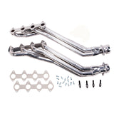 Fits 2005-2010 Mustang GT 1 5/8 Long Tube Exhaust Headers-Silver-16410 for 2005-2010 Ford Mustang polished