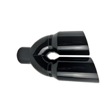 3" IDX4"X12" -Dual Double Wall Slant Cut S/S Gloss Black Exhaust Tip 1649BK