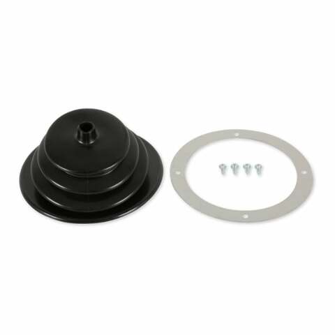 Mr. Gasket shifter boot chrome black 1651
