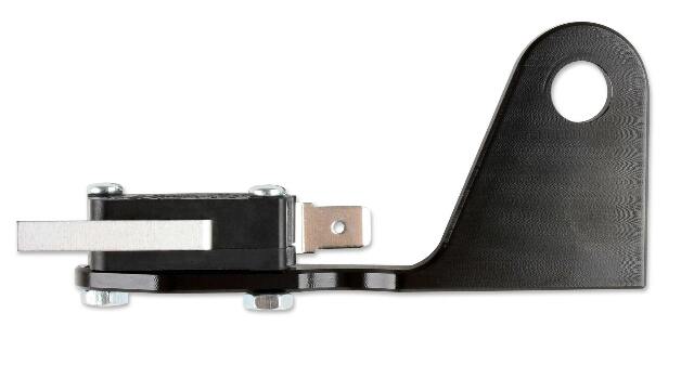 NOS nitrous oxide micro switch bracket ; black aluminum for 4500 gen 3 16520NOS