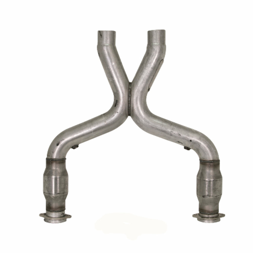 Fits 2011-2014 Mustang GT 3.0 Short Mid X Pipe W/ Catalytic Converters-1658