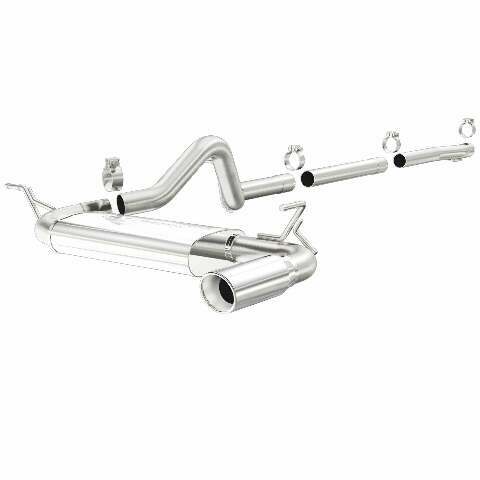 MagnaFlow cat-back exhaust system for 2007-2011 Jeep Wrangler stainless steel polished 16751