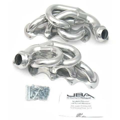 JBA Exhaust Headers for Ford Mustang 4.6L V8 for 2005-2010 Stainless Coated - 1675SJS