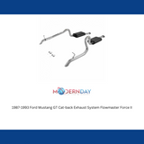 Exhaust system for 1987-1993 Ford Mustang Exhaust stainless steel