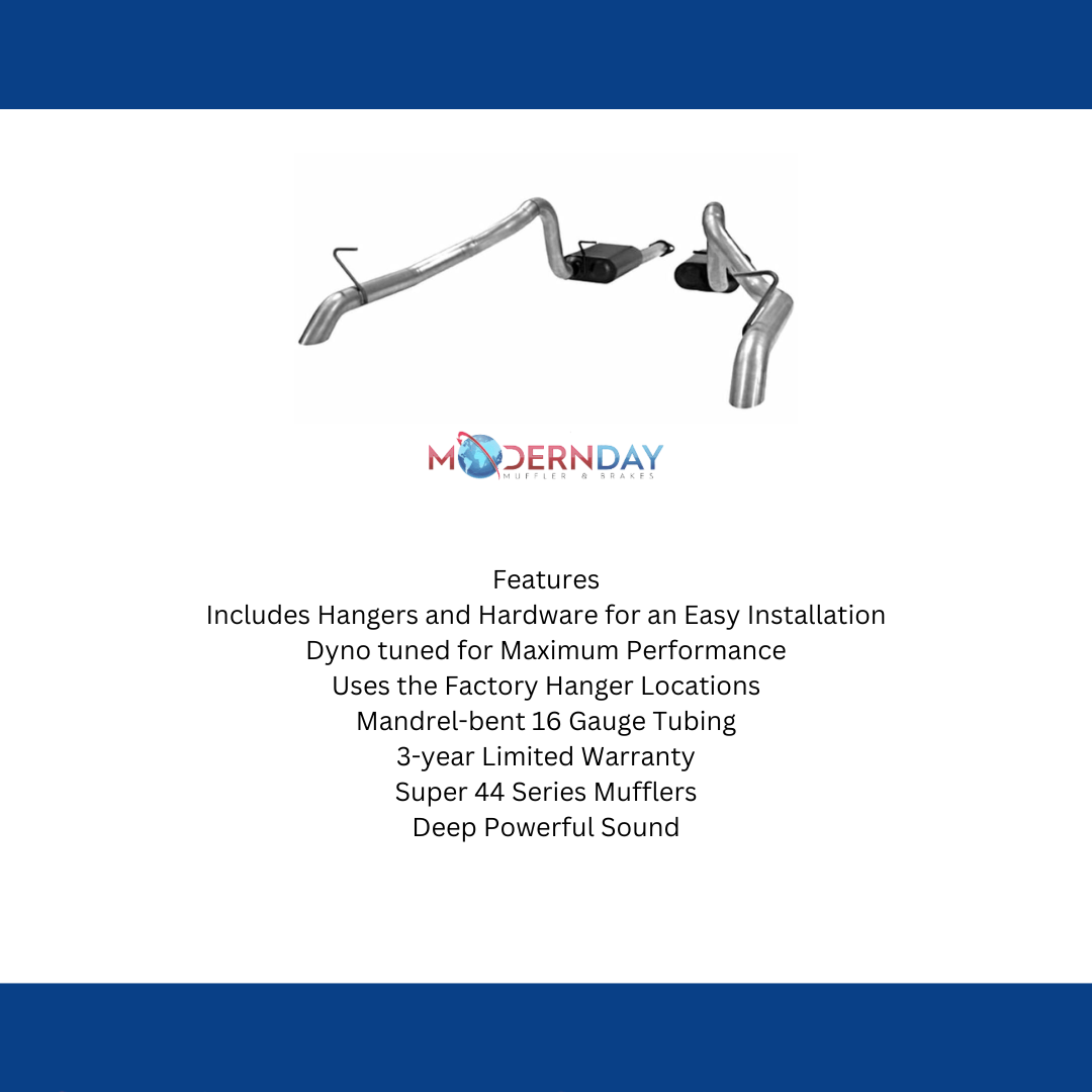 Exhaust system for 1987-1993 Ford Mustang Exhaust stainless steel