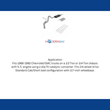 1988-1992 Chevrolet C1500 Cat-back Exhaust System Flowmaster Force II 17125