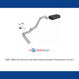 Exhaust system for 1987-1996 Ford Bronco Exhaust stainless steel