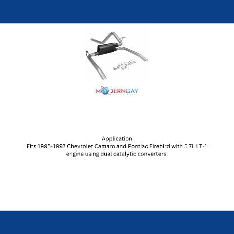1995-1997 Chevrolet Camaro Cat-back Exhaust System Flowmaster American Thunder 1