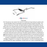 1993-1995 Chevrolet Camaro Cat-back Exhaust System Flowmaster American Thunder 17143