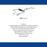 1993-1995 Chevrolet Camaro Cat-back Exhaust System Flowmaster American Thunder 17143