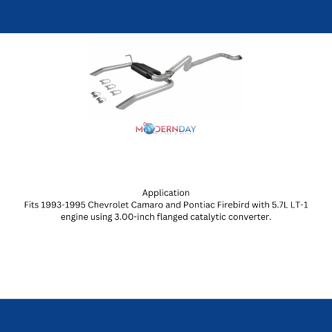 1993-1995 Chevrolet Camaro Cat-back Exhaust System Flowmaster American Thunder 17143