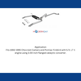 1993-1995 Chevrolet Camaro Cat-back Exhaust System Flowmaster American Thunder 17143