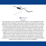 Exhaust system for 1993-1995 Chevy Tahoe Exhaust stainless steel