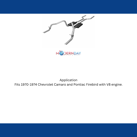 1970-1974 Chevrolet Camaro Header-back Exhaust System Flowmaster American Thunde