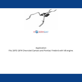 1970-1974 Chevrolet Camaro Header-back Exhaust System Flowmaster American Thunde