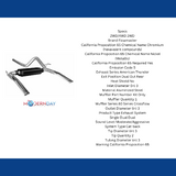 1998-2002 Chevrolet Camaro Cat-back Exhaust System Flowmaster American Thunder 1