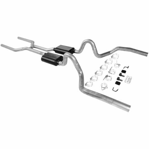1968-1972 Chevrolet Chevelle Header-back Exhaust System Flowmaster American Thunder 17200