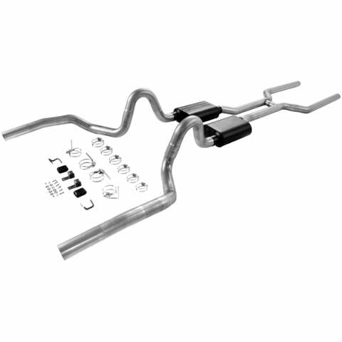 1968-1972 Chevrolet Chevelle Header-back Exhaust System Flowmaster American Thunder 17200