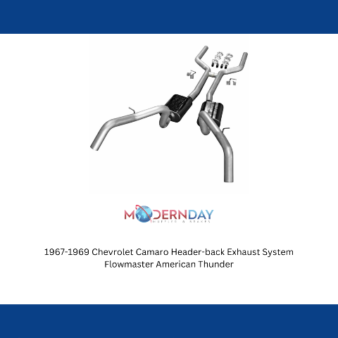 1967-1969 Chevrolet Camaro Crossmember-back Exhaust System 3 in V8 Flowmaster 17201