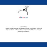 1967-1969 Chevrolet Camaro Crossmember-back Exhaust System 3 in V8 Flowmaster 17201