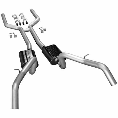 1967-1969 Chevrolet Camaro Crossmember-back Exhaust System 3 in V8 Flowmaster 17201