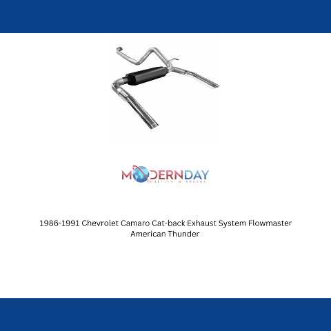 1986-1991 Chevrolet Camaro Cat-back Exhaust System Flowmaster American Thunder 17233