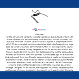 1986-1991 Chevrolet Camaro Cat-back Exhaust System Flowmaster American Thunder 17233