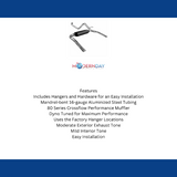 1986-1991 Chevrolet Camaro Cat-back Exhaust System Flowmaster American Thunder 17233