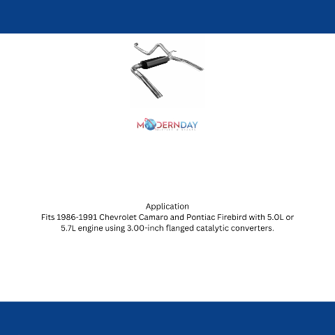 1986-1991 Chevrolet Camaro Cat-back Exhaust System Flowmaster American Thunder 17233