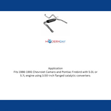 1986-1991 Chevrolet Camaro Cat-back Exhaust System Flowmaster American Thunder 17233
