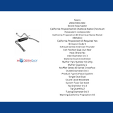 1986-1991 Chevrolet Camaro Cat-back Exhaust System Flowmaster American Thunder 17233