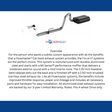 1991-1995 Jeep Wrangler YJ Cat-back Exhaust System Flowmaster Force II 17272