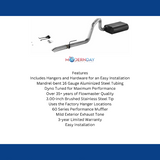 1991-1995 Jeep Wrangler YJ Cat-back Exhaust System Flowmaster Force II 17272