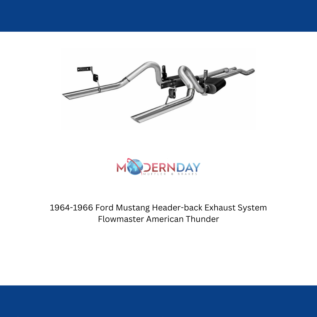 1964-1966 Ford Mustang Header-back Exhaust System Flowmaster American Thunder 17