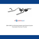 1964-1966 Ford Mustang Header-back Exhaust System Flowmaster American Thunder 17