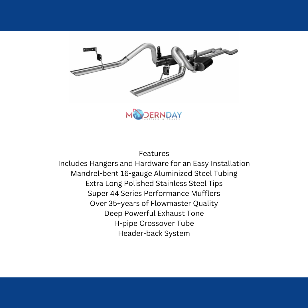 1964-1966 Ford Mustang Header-back Exhaust System Flowmaster American Thunder 17