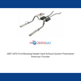 Exhaust system for 1967-1970 Ford Mustang Exhaust stainless steel