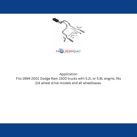 1994-2001 Dodge Ram Cat-back Exhaust System Flowmaster American Thunder 17429