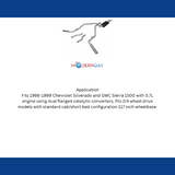1996-1998 Chevrolet Silverado C1500 Cat-back Exhaust System Flowmaster American